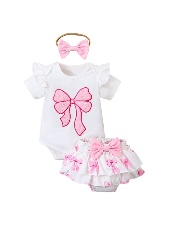 Short Sleeve Onesies Girl Baby Onsies Solid Baby Bodysuit Romper Blank for Girls Baby Girl Clothes(White,3-6 Months)