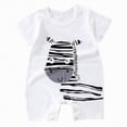 thumbnail image 1 of Leey-World Short Sleeve Romper Baby Boy Baby-boys Jumpsuit,Cotton One-piece Romper Short Sleeve Shortall Coverall(White,18-24 Months), 1 of 4