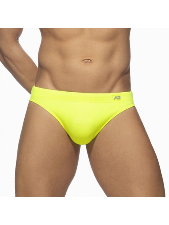 Swim Trunks Mens Swim Briefs Men's Swim BriefsBikini Swimwear Mens Funny Print Swimsuit Low Rise Swimming Briefs Bathing Suit for Men Mint Green,XL