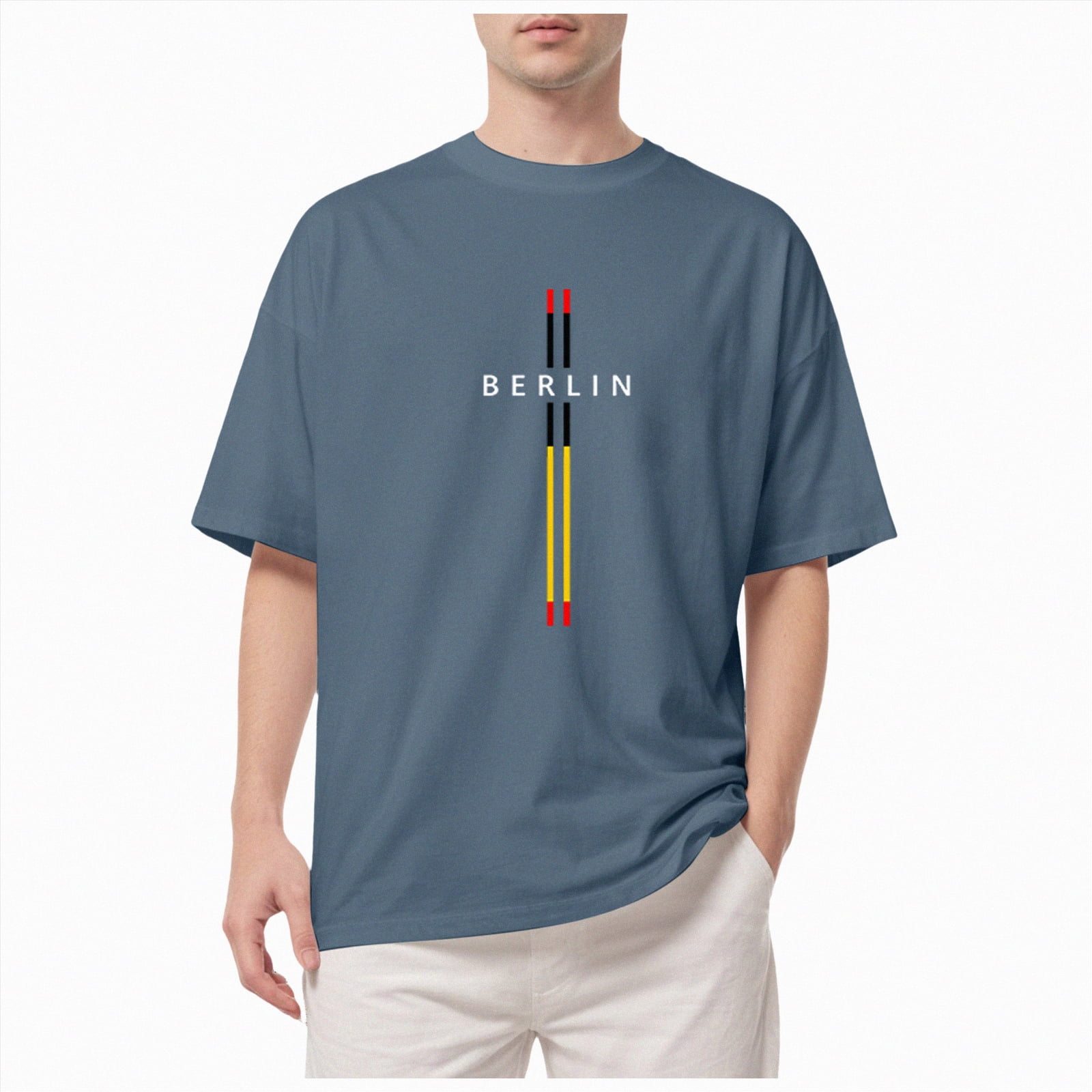 Leey-World T Shirt Men Men's Big and Tall Shirts – Stretch T-Shirt for ...