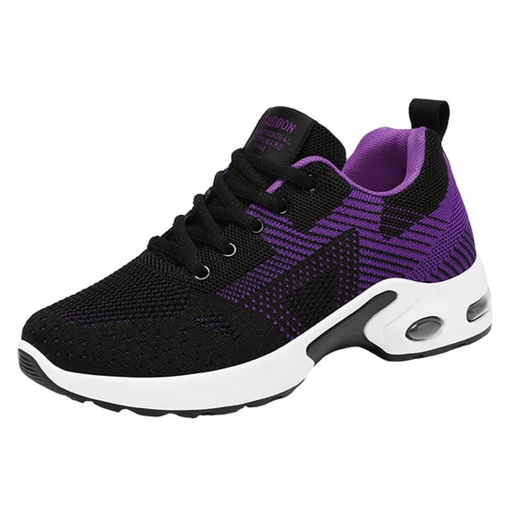 Leey-World Tennis Shoes Womens Women's Sneaker Cooled Memory Foam Womens Golf Shoes(Black,8)