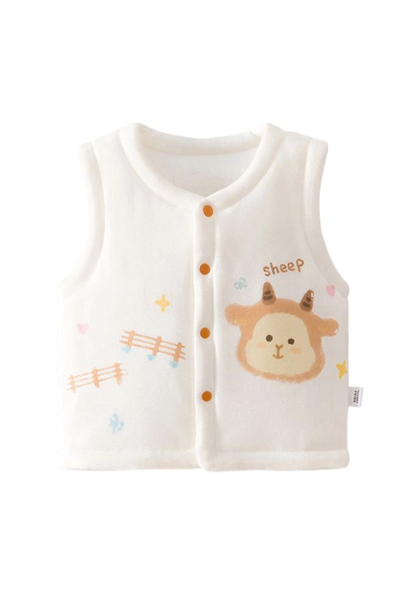 Toddler Boy Vest Baby Vest for Girls&Boys, Cotton Reversible Vest Coat for Spring & Autumn(Yellow,18-24 Months)