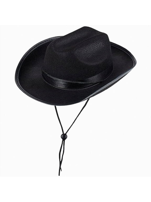 Toddler Cowboy Hat – Kids Cowboy for Boys, Girls, Baby – My First Rodeo Decorations Boy – Cowgirl Accessories, Birthday Gifts,Black