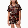 thumbnail image 1 of Leey-World Toddler Girl Pajamas Girls Halloween Pajamas - Kids 2 Piece Girl's PJ Set for Holiday - Short Sleeve Shirt & Shorts, 1 of 5