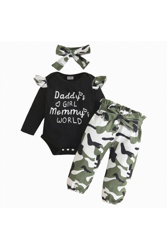 Toddler Sets for Girls Infant Baby Girl Clothes Long Sleeve Loose Sweatshirts Pockets Pants Headband Outfits Fall Winter Spring Gift(Black,9-12 Months)