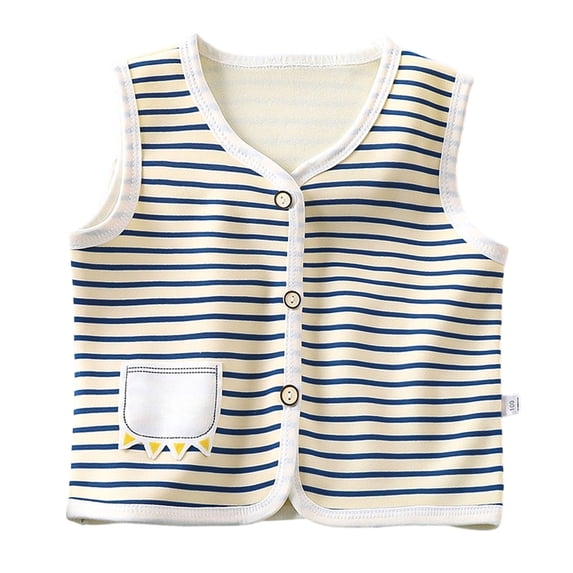 Leey-World Toddler Vest Girl 2t Baby Vest for Girls&Boys, Cotton Reversible Vest Coat for Spring & Autumn(White,4-5 Years)