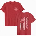 thumbnail image 1 of Leey-World USA Flag 4th of July Christian Faith T-Shirt 4th Of July Shirt(Red,L), 1 of 9