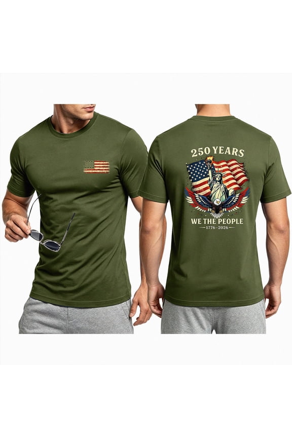 Us 250th Anniversary Shirt 1776-2026 America 250 Merchandise USA Flag 250 Years Independence Day T Shirt(AG,S)