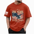 thumbnail image 1 of Leey-World Usa 250th Anniversary T Shirt 1776 2026 250 Year Men Women Kids T-Shirt(Red,L), 1 of 5