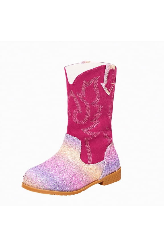 White Cowgirl Boots Girls' Mini Ankle Platform Boot, -Fur Lined Leey-World White Cowgirl Boots Girls' Mini Ankle Platform Boot, -Fur Lined( Red,12)