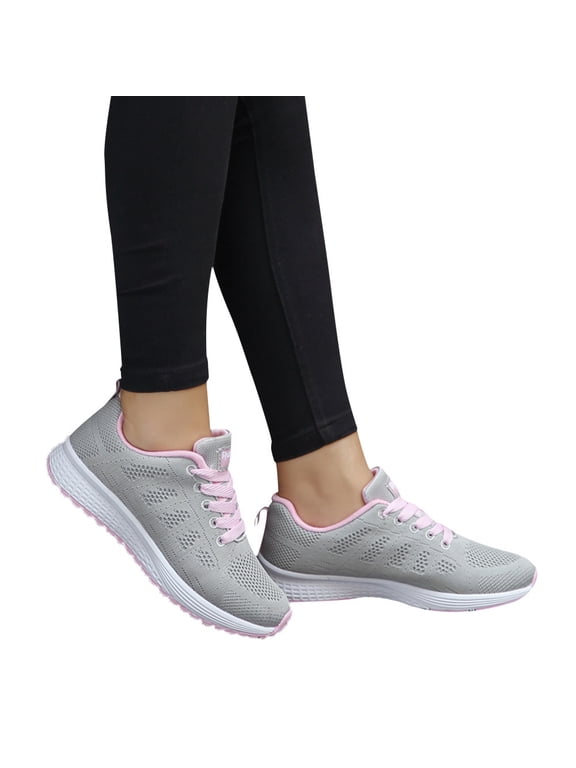 Wide Toe Box Shoes Women Platform Sneakers for Women Women's Scrunch Back Slip-On Sneaker, Wide Width Available Women'S Shoes(Grey,5.5)