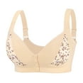 thumbnail image 1 of Leey-World Wireless Bra Bras for Women Comfort Seamless Bra, Adjustable Bralette Bra, Wireless Everyday Bras for Women Light Yellow,48C, 1 of 9
