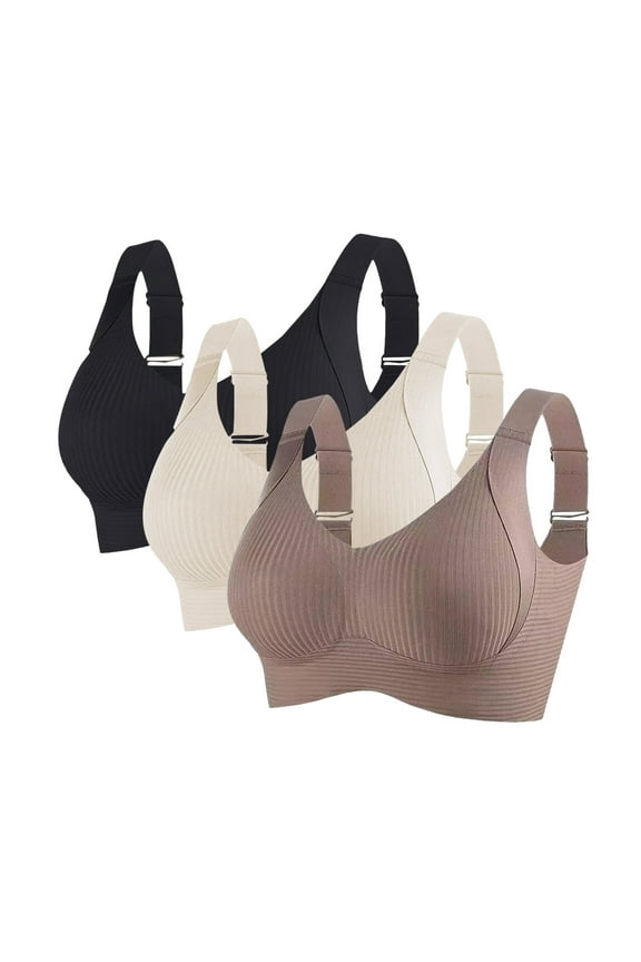 Women'S Underwear and Bras Full Coverage T Shirt Unlined Bra with Underwire & Wide Strap for Heavy Breast Yellow,M