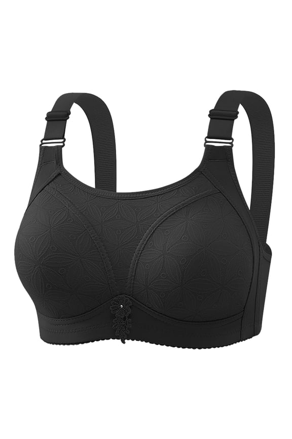 Women'S Underwear and Bras Women's Wireless T-Shirt Bra with and Comfort Foam Black,40