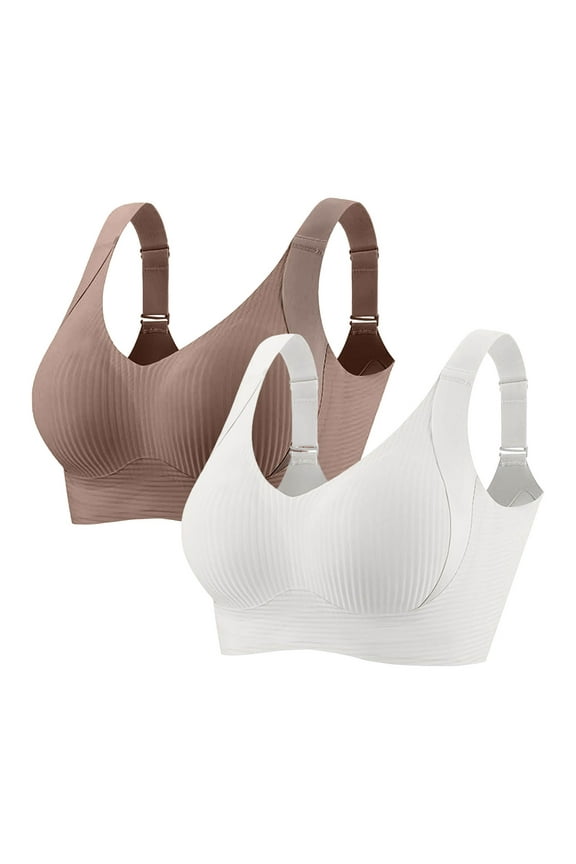 Womens Bras Sports Bra for Women Sexy Crisscross Back Light Support Yoga Bra with Removable Cups Light Yellow,3XL