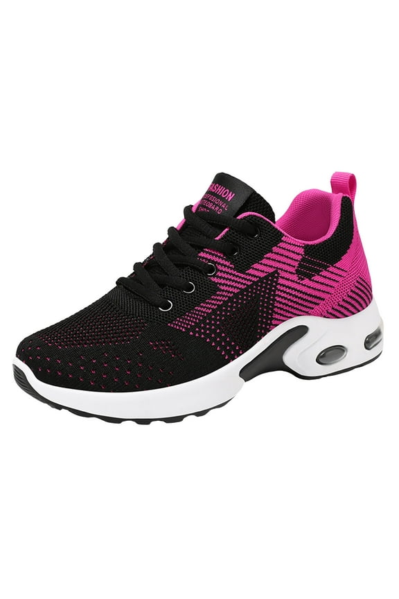 Womens Running Shoes Women Comfortable Casual Platform Fashion Sneaker Walking Shoes Women(Hot Pink,7.5)