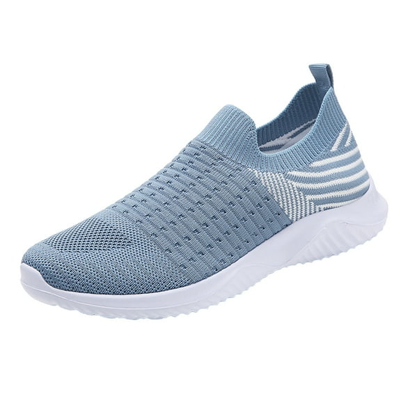 Leey-World Womens Running Shoes Women's Sneaker Cooled Memory Foam Women Shoes Casual(Blue,8)