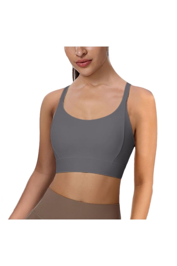 Womens Sports Brasmultipack Women's Plus Size MagicLift Seamless Sports Bra Wirefree Grey,M