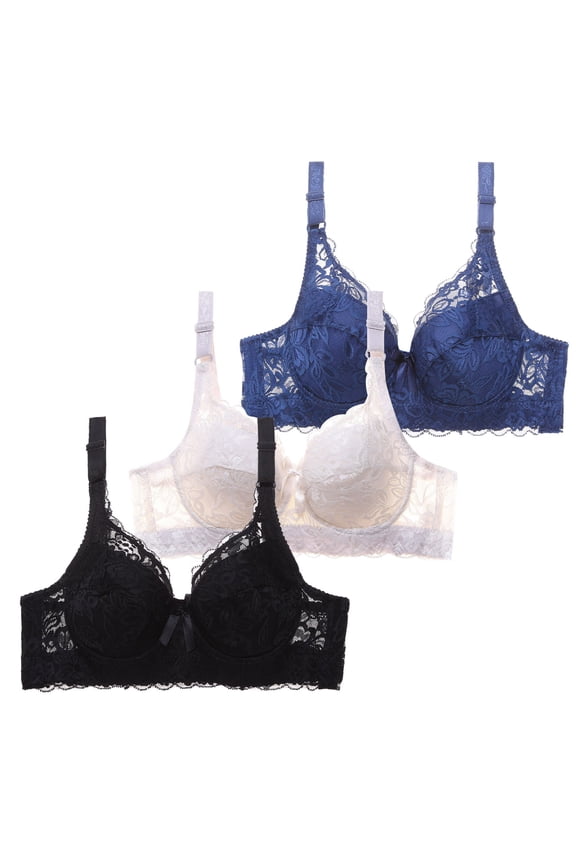 Womens Wireless Bras Comfortable Push Up Bra No Underwire Bra Full Support Lift Bralette Everyday Seamless Tshirt Bras Sports Bras for Women BK4,80B