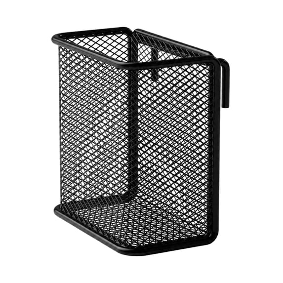 Leeye 10x6x9.5cm Hanging Mesh Pen and File Holder, Sturdy Desk Organizer with Hanging Mount, Versatile Storage Rack for Office, Classroom, and Home, A