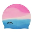 thumbnail image 1 of Leeye 3 Pack Silicone Swim Caps for Adults Kids, Waterproof Elastic Swimming Caps, Unisex Stretchy Bathing Cap for Pool Training, C, 1 of 4