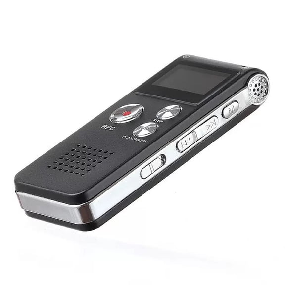 Leeye 8GB Voice Activated Audio Recorder, Intelligent Sound Control Digital Recording Device for Meetings and Lectures, Black