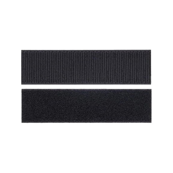 Leeye Adhesive Hook and Loop Fastener Tape, Self-Stick Velcro Dots for Wall Mounting Cable Management Home Office, Black, 0.79 x 2.76 Inch, 1 Pair