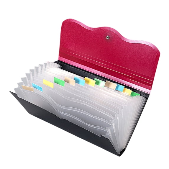 Personal File Rack Leeye B5 Accordion File Folder with Expanding Pockets, Multi-Layer ...