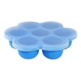 thumbnail image 1 of Leeye Blue Large Silicone Ice Cube Tray with Lid, 7 Cavity Baby Food Freezer Storage Mold, Reusable Silicone Freezing Tray for Puree, Blue, 1 of 8