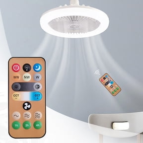 Leeye Ceiling Fan Remote Control Replacement, Universal E27 Fan Light Remote Controller with Dimming and Timer Function for LED Ceiling Fan