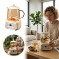 thumbnail image 1 of Leeye Compact Electric Tea Kettle, Small Slow Cooker Warmer for Hot Beverages, Personal Hot Water Heater for Tea, Desk Mini Electric Pot, Beige 3.5 inches, 1 of 7