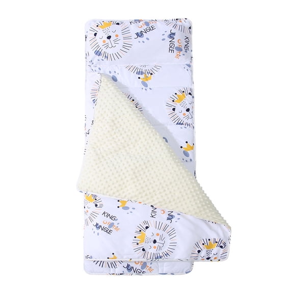Leeye Cushion Nap Mat Blanket Daycare Extra Large Kindergarten Roll Up Sleeping Boys Easy Carry Travel Camping Slumber for Sofa Couch Bedroom Living Room