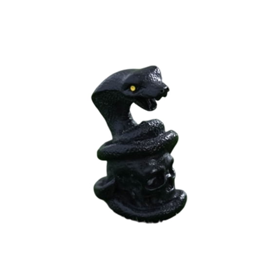 Leeye Decor Ornament Creepy Desktop Dark Resin Figurine for Collectible and 2 Snake Bone Halloween Home Desk Shelf