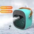 thumbnail image 1 of Leeye Desktop Water Cooling Fan, USB Rechargeable Mist Spray Humidifier Fan with 3 Speeds & Large Water Tank, Portable Evaporative Air Cooler for Home Office Desk, Blue, 1 of 4