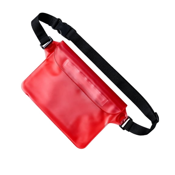 Leeye Floating Waterproof Waist Pouch for Swimming and Beach, Large Capacity Phone Dry Bag with 3 Seals, H, 9.06x9.06x0.20in