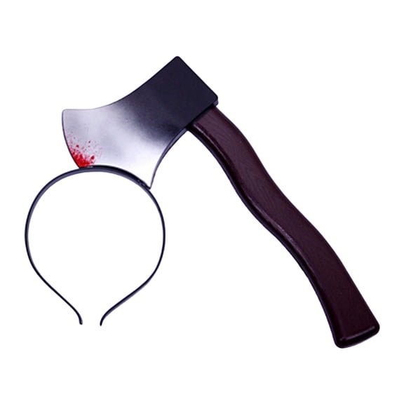 Leeye Halloween Axe Headband Prop, Through Head Axe Accessory for Zombie Party Cosplay, One Size, 0.14 lb