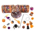 thumbnail image 1 of Leeye Halloween Cat Tunnel Toy Set Foldable, Collapsible Cat Tube with Feather Wand Balls Mice for Indoor Cats Kittens, Interactive Pet Play Kit, 1 of 8