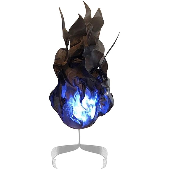 Leeye Halloween Floating Fireball Prop, LED Glowing Magic Flame Toy, Illusion Floating Fire Decoration for Cosplay , Halloween Party Role Play Accessory