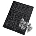 thumbnail image 1 of Leeye Halloween Nail Art Stencils Sheet E, Self-Adhesive Pumpkin Skull Bat Ghost Nail Stencils, Reusable Manicure Template Guides for Airbrush DIY Nail Designs, 1 of 3