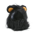 thumbnail image 1 of Leeye Halloween Pet Lion Mane Hat, Lion Headpiece Wig Costume for Dogs Cats Small Medium Pets Holiday Dress Up, Black, Size M, 0.10 lb, 1 of 9