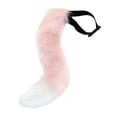 thumbnail image 1 of Leeye Halloween Pink Tail, Fluffy Cosplay Animal Tail Accessory for Women Party Role Play, Pink, 50cm, 0.28 lb, 1 of 5