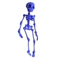 thumbnail image 1 of Leeye Halloween Posable Skeleton Figurine, Articulated Skeleton Decoration for Tabletop Desk Shelf Mantel Display, White 7.87x1.97x0.39in, 1 of 3