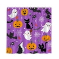thumbnail image 1 of Leeye Halloween Shower Curtain Waterproof Quick Install Decorative Pumpkin Printed For Bathroom Bathtub, 1 of 4