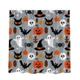 thumbnail image 1 of Leeye Halloween Shower Curtain Waterproof Quick Install Decorative Pumpkin Printed For Bathroom Bathtub, 1 of 4