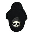 thumbnail image 1 of Leeye Halloween Skeleton Pet Sweater , Glow in Dark Dog Cat Hoodie Jumpsuit for Large Pets Party Cosplay, Black, 2XL, 1 of 5