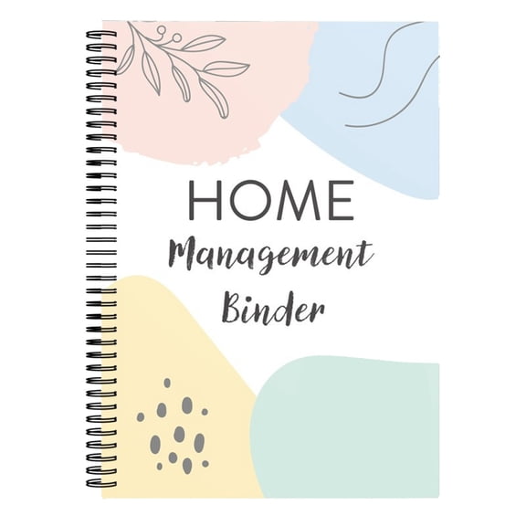 Leeye Home Management Planner Binder, Household Cleaning Schedule Notebook, Daily Task Organizer, Weekly Family Chore Chart, Home Organization Journal, 8.27x5.51 in