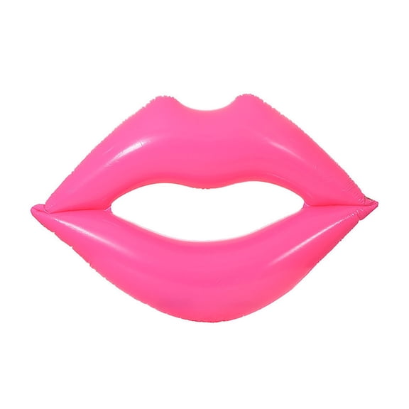 Leeye Inflatable Red Lips Love Pool Float, Romantic Heart-Shaped Water Lounger for Adults, Summer Floating Bed for Couples & Pool Parties, B A
