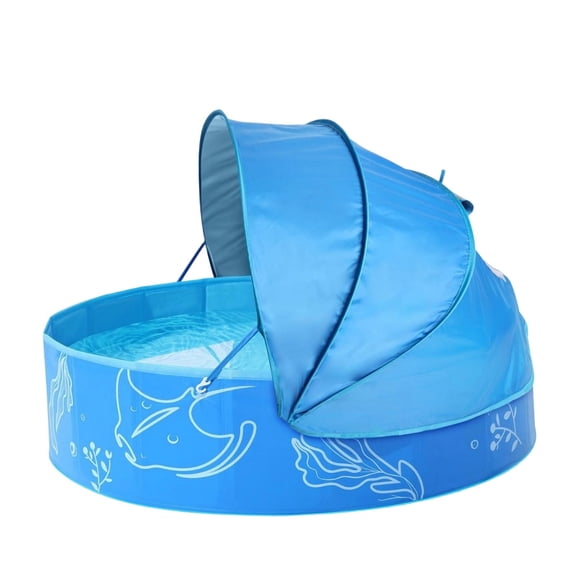 Leeye Inflatable Swimming Pool Support Frame for Kids, Sturdy Pool Stand for Backyard Summer Water Play and Easy Setup, Blue, 47.24in