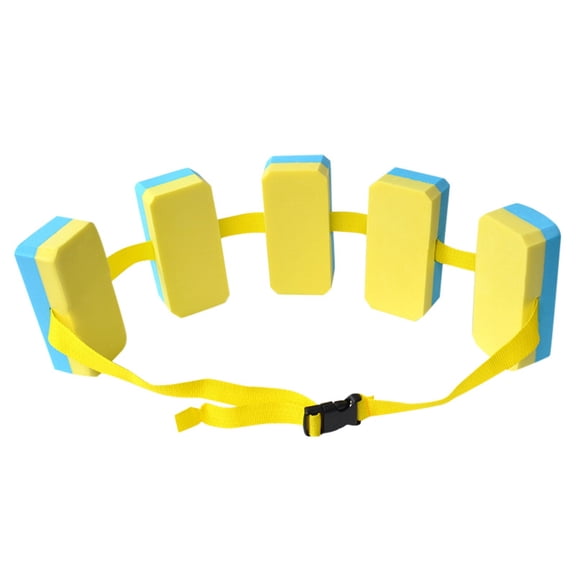 Leeye Kids Swim Float Belt, EVA Flotation Training Board for Beginner Swimmers, Adjustable Back Float for Pool Practice & Water Safety, Yellow