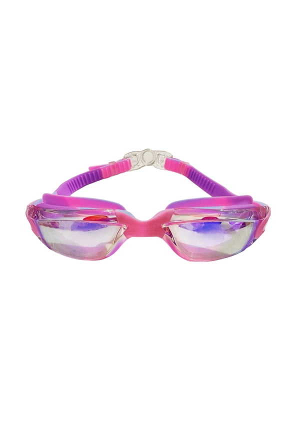 Kids Swim Goggles for Boys Girls Toddlers, Anti-Fog Leakproof Pool Swim Mask with UV Protection, Comfortable One-Button Adjustable Goggles for Children, A, 0.26 lb